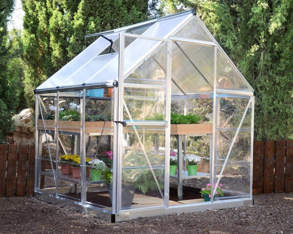 Home Greenhouse 1.9x1.9 HYBRID Silver