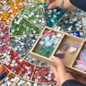 Colored Ceramic Mosaic Tiles – 100g Pack