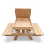 Bench with Space for Sand Table or Storage