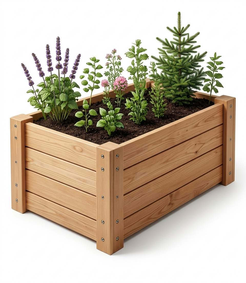 Gemini_Generated_Image_ebohobebohobeboh Wooden Planting Box - Image 1
