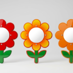 Wooden Board with Writing Surface – Flower Shape