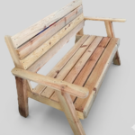 Wooden Park Bench