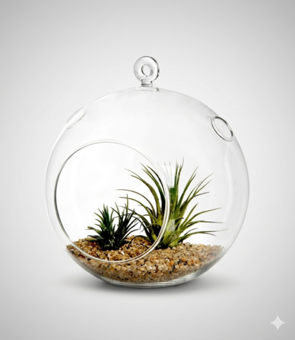 Big Round Glass Pot