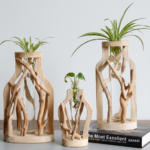 Wooden Glass Pot