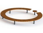 Round wooden chair