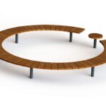 Round wooden chair